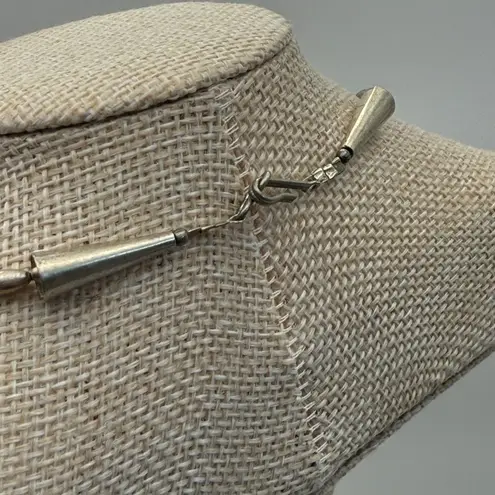 Native American‎ Turquoise Necklace Handmade Stirling Silver Beads Boho Jewelry Blue