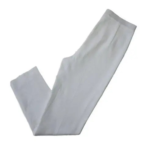 Ming Wang NWT Petite Lined Straight Leg Knit Pant in White Pull-on PXS