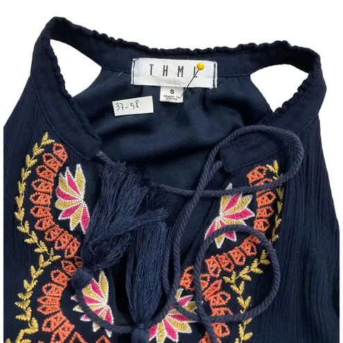 THML Blue Bohemian Short/Mini Dress Size S (37-58)