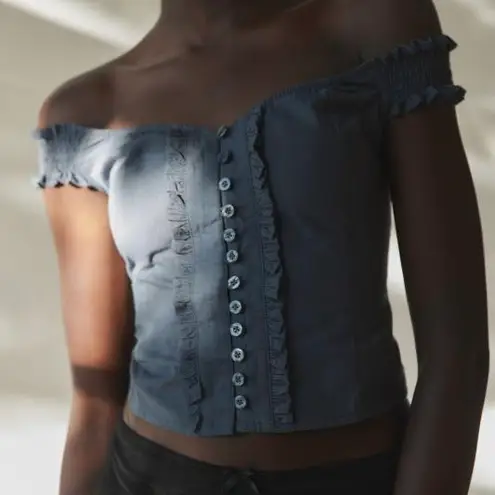 Motel NWOT Bardot Crop Top Corset