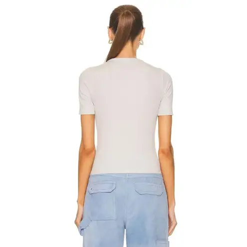 Acne Studios Embroidered Crop Tee in Ice Blue Small New Tshirt Blouse Womens
