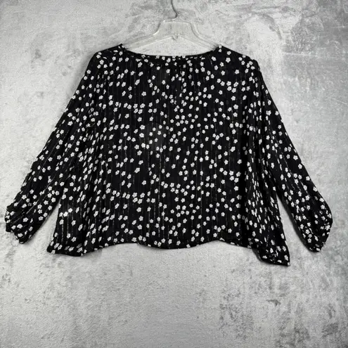 Muche et Muchette Ferill Balloon Blouse Womens OS Black White Polka Dot Casual Size undefined