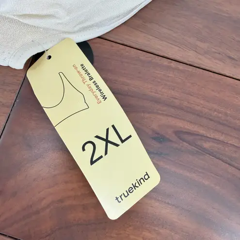 truekind Everyday Throw on Wireless Bralette Light Beige Comfort Stretch 2XL Tan Size undefined