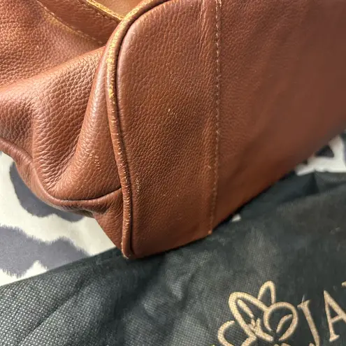 Lily Jade Madeline Chestnut Leather Diaper+ Accessory Bag Brown