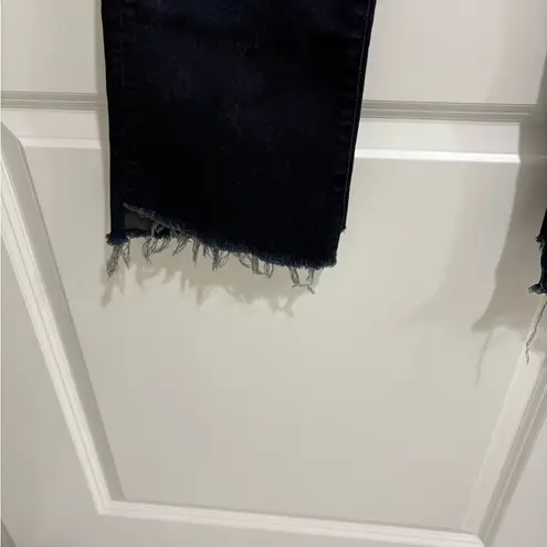 Mother Insider Crop two step fray jeans size 27 Blue