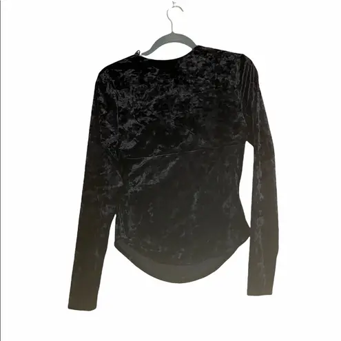 Free People NWT  Perfect Date Top BLACK