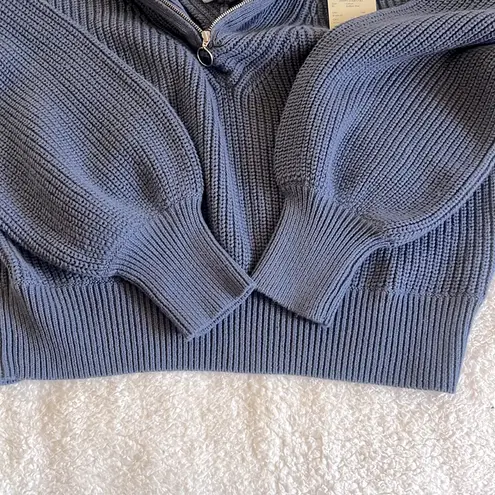 Sweaty Betty Sweaty Betty Modern Collared Sweater Endless Blue Size XL NWT