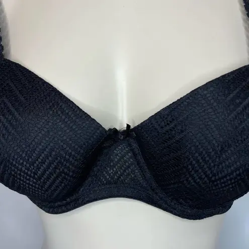 Fruit of the Loom  Bra 38C Black 3 Way Convertible Underwire Padded Push Up