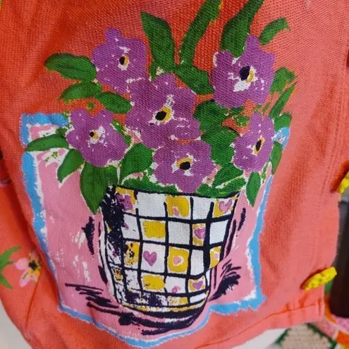 Onque Petite Size Petite Small Pink Painted Cotton Plant Flower Floral Button