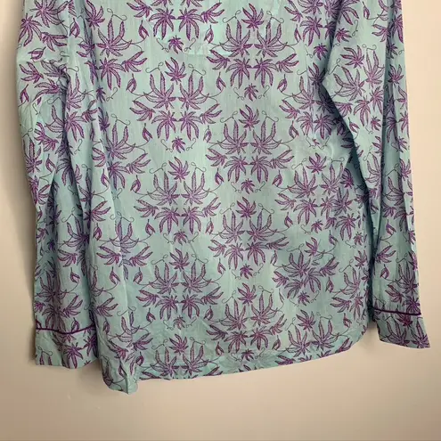 Dawson & Hellmann Pot Toile Pijamas Blue Lavender Womens XS Purple