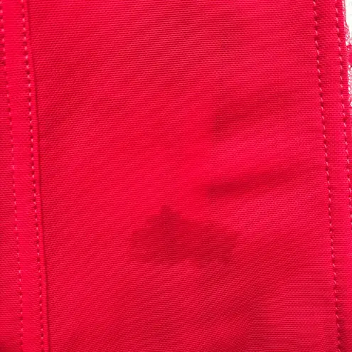 Sophie B. red & black floral lace bow detail sheer corset White Size M