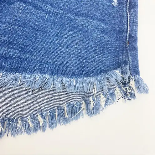 L'Agence L’Agence Zoe Perfect Fit Relaxed Denim Jean Shorts: Authentique Blue