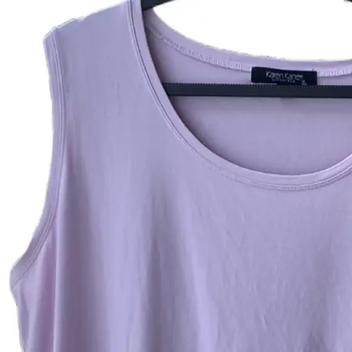Karen Kane ๐ Lavender Soft & Silky Stretch Knit Sleeveless Tank Top Plus-Size 2X