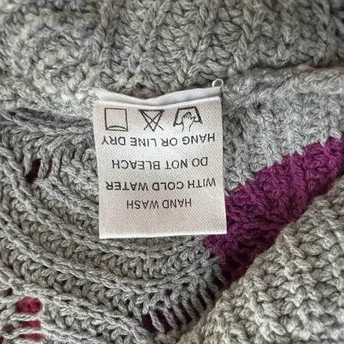 Andree by Unit Sweater Womens Small Boat Neck White Multicolor Stripe Oversized - Image 8