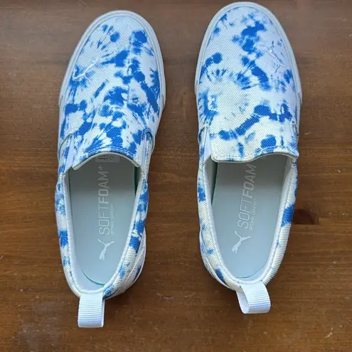 Puma NEW  Bari 2.0 Slip-on Sneakers Tie-Dye Design Comfort HTF Size 7