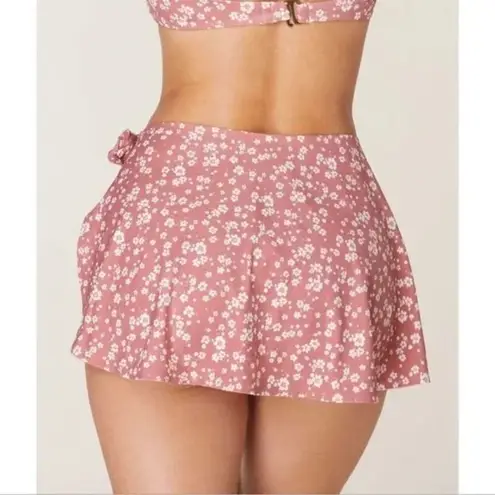 ANDIE Swim Sarong Coverup in Ditsy Floral Rose Pink S NWT