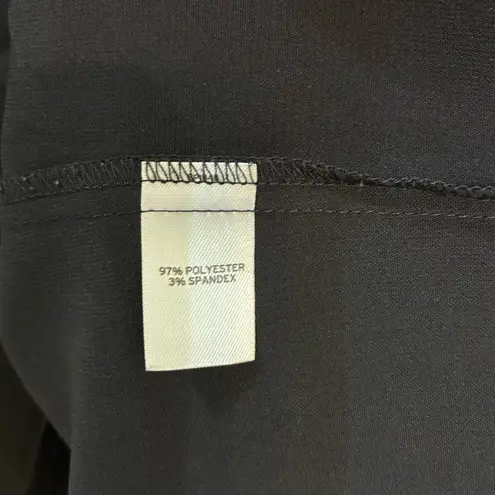 Frenchi Sleeveless Blouse Scoop Neck High Low Hem Black Tank Top Racerback Small