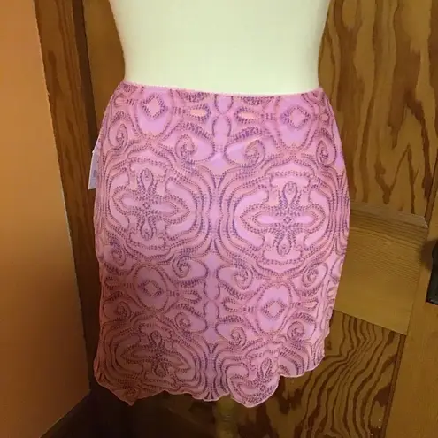 Wild Fable NWT bright asymmetrical pink mini skirt