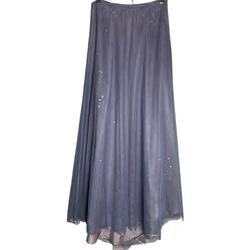 EXPRESS Purple Mermaidcore Sparkly Tulle Maxi Skirt