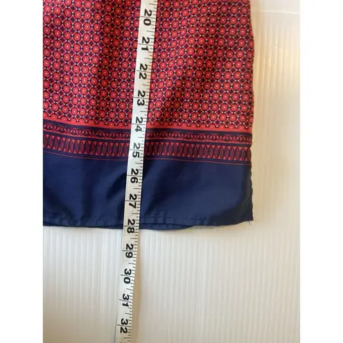 Lucy & Laurel Tunic Top 3X Womans Blouse Red Navy Fisherman Roll Tab Sleeve - Image 13