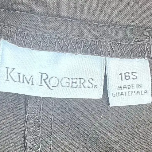 kim rogers Short Brown Pull-On Pants 16S