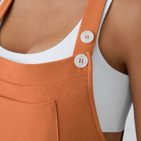 Halara 037HA.- Multiple Pockets Plicated Waffle Casual Overalls. Size 3X