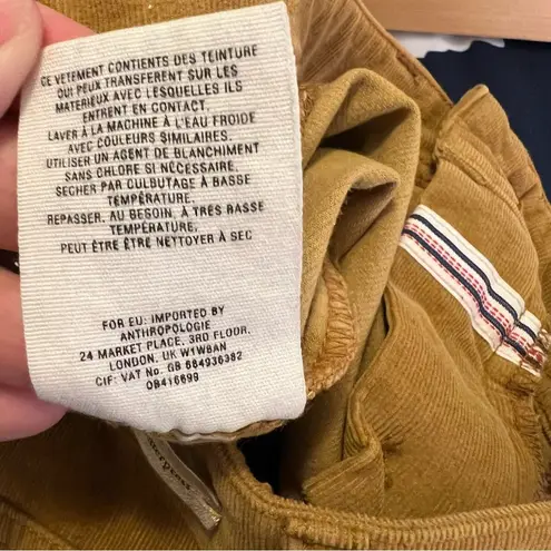 Pilcro and the Letterpress Pilco and the Letterpress Serif Corduroy Jegging Mustard Yellow 27