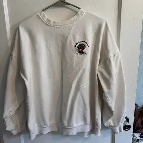 Siesta Bay RV Resort Ft. Myers Florida Sweatshirt Crewneck Souvenir Size 8