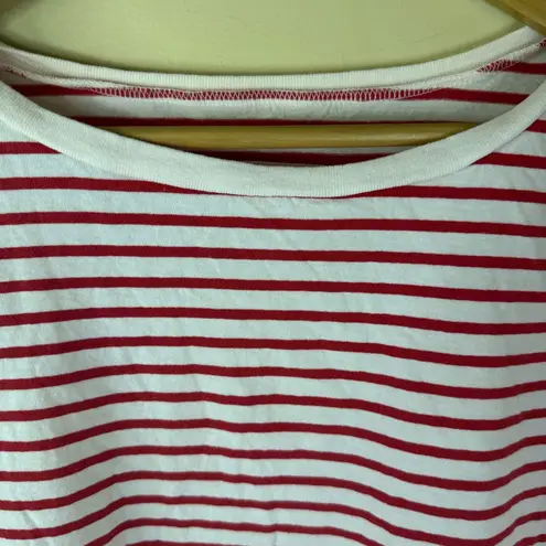 Frank & Eileen Josephine French Tee in White Double Decker Red Size Med Womens