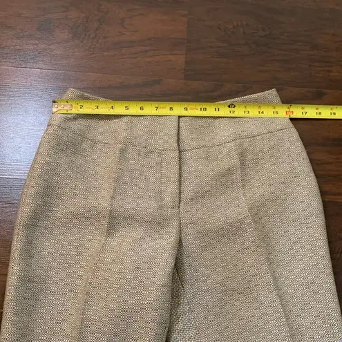 Etcetera  beige and cream straight leg dress pants size 8