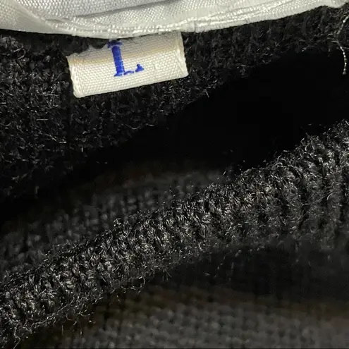 Meister Black Sweater with Gold Stars Size L