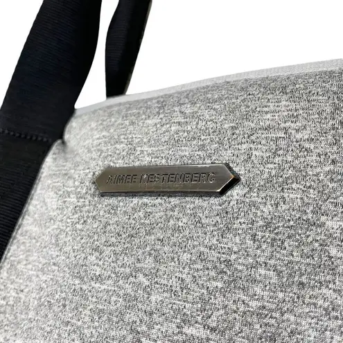 Aimee Kestenberg Capri Large Tote Gray Black Neoprene OS Travel Bag Shoulder