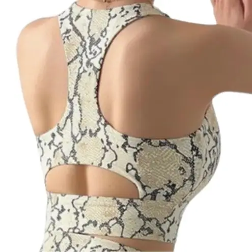 NWT Allfenix Python Shapewear Sports Bra Black Size M