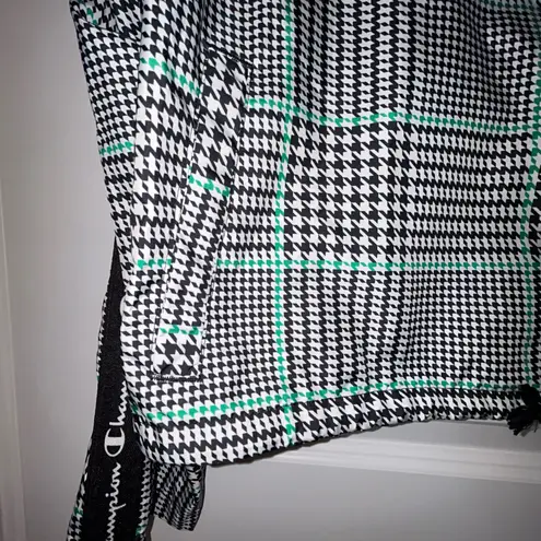 Champion  Houndstooth Print Embroidered Logo Button Front Long Sleeve Jacket Size 2X thumbnail 6