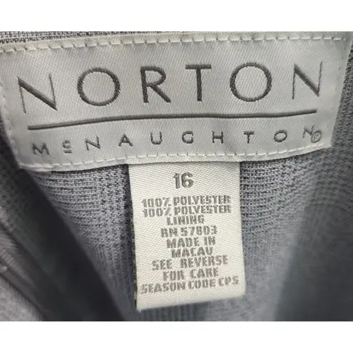 Norton Mcnaughton Women's Gray Sleeveless Sheath Dress - Career Cocktail Party