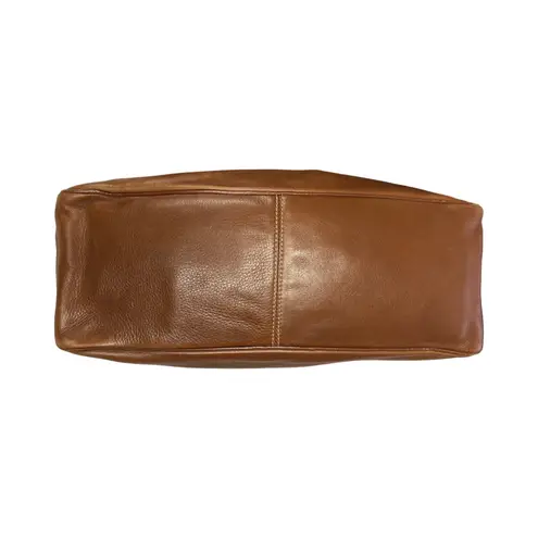 CELINE Brown Leather Tall Satchel Tote Bag CE00/13 Bougie Era Made in Italy