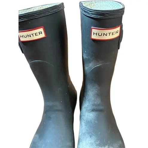 Hunter  tall charcoal gray women’s sz 8 boots thumbnail 4