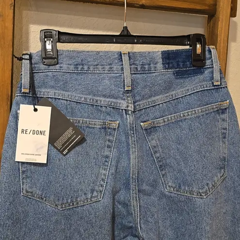 RE/DONE NWT  90s high rise loose jeans size 26 in color dusty worn Revolve