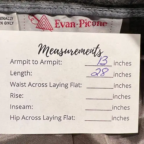 Evan Picone Vintage Wool Midi Skirt Gray Size 8 A Line 70s Modest Neutral