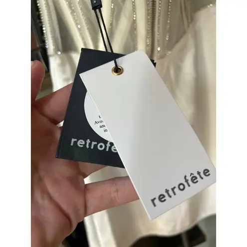 retrofete Ludlow Strapless Corset Mini Dress White Womens Size XS