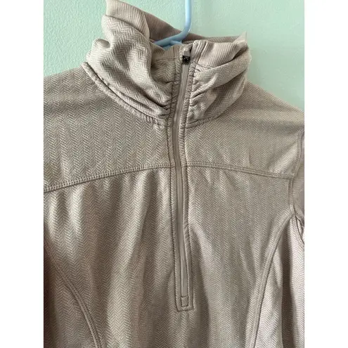 Mondetta Top Women's Small Blush Pink Half Zip Activewear Fitted Jacket