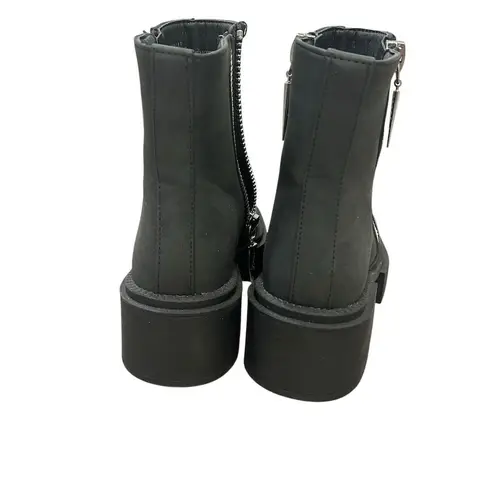 Seven7 Boots Women's Size 6 Black Booties Chunky Heel Casual Zip Closure NEW