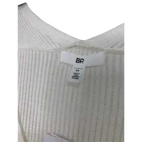 BP. Ivory Rubbed Long Sleeve V