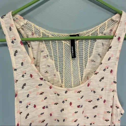 O'Neill O’Neill cream floral sun dress / swimsuit cover up size medium!