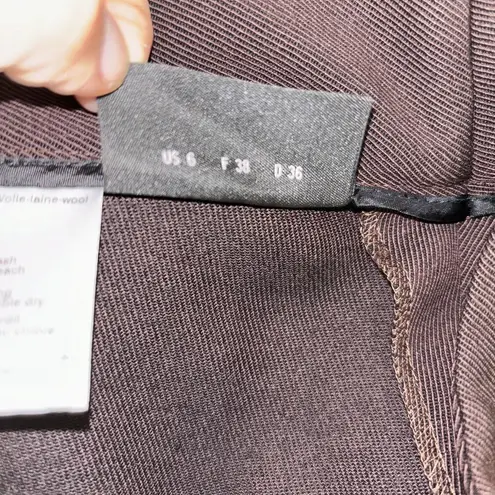 Akris Womens Size 6 Brown Wool Pants EUC