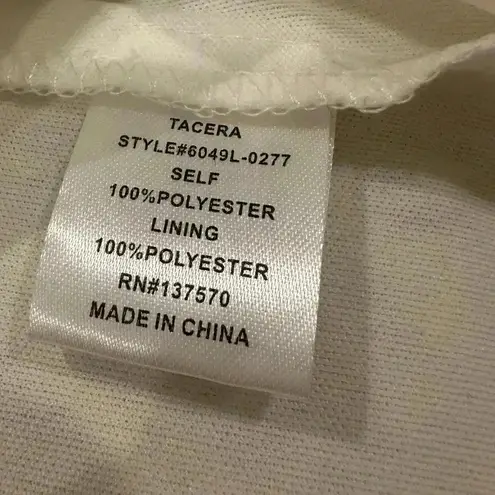 Tacera White Lace Dress Size Small