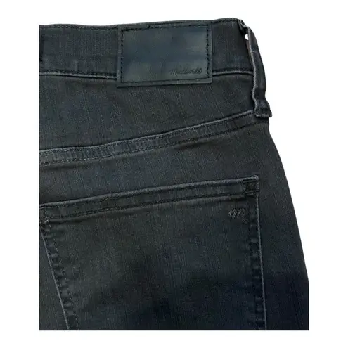 Madewell NWT  9 Inch High Rise Skinny Jeans Black Distressed Size 26 tall