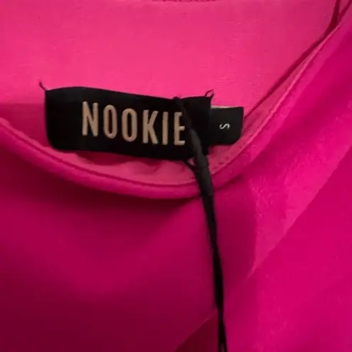Nookie NWT Lust One Shoulder Midi Dress in Neon Pink
