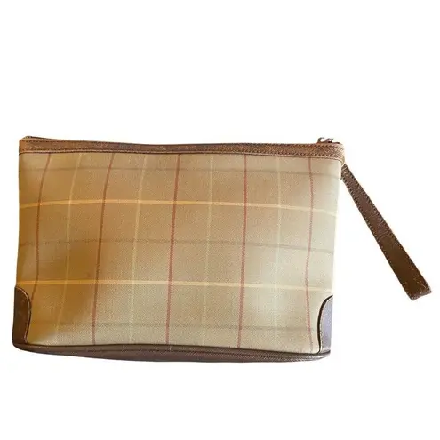 Burberry  Vintage Clutch Wristlet Toiletry Bag