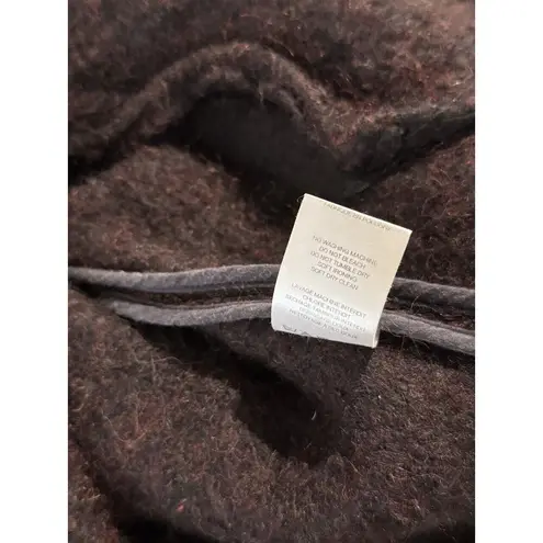 IRO Womens Blazer Burgundy Rafa One Button Oversized Alpaca Wool Jacket 36 Small